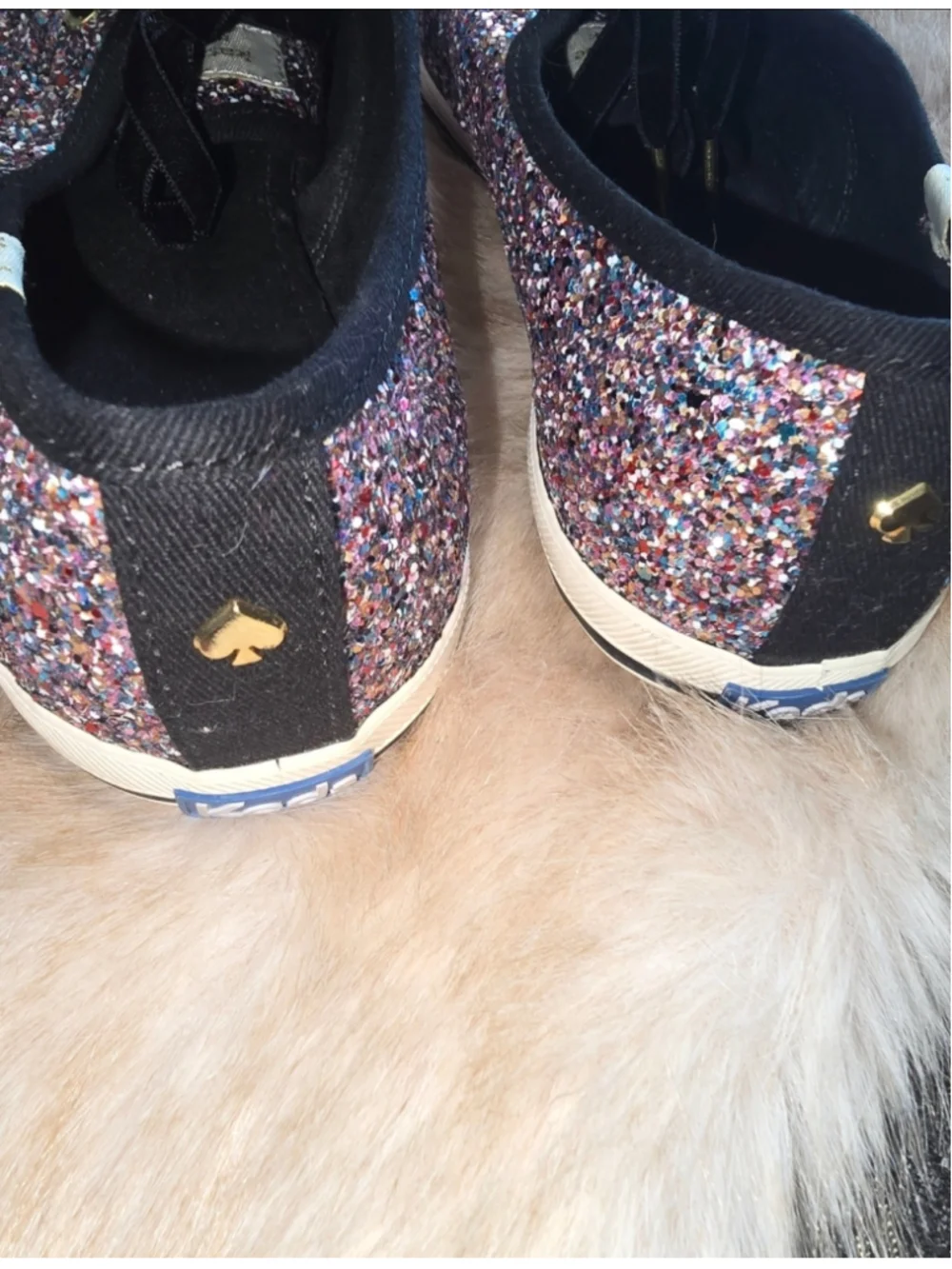 RAINBOW GLAM GLITTER KEDS FOR KATe SPADe size 9